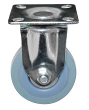 Møbelhjul med plate grå 50 mm